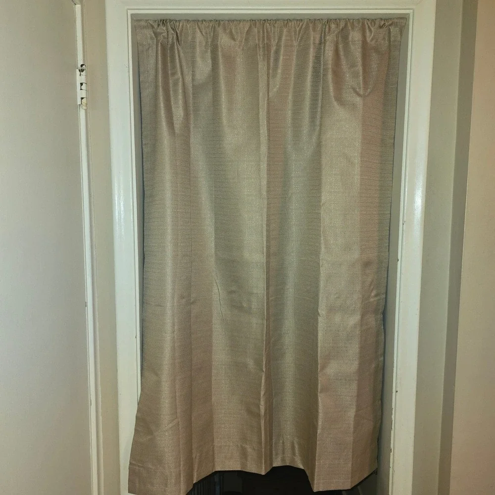 Two Room Darkening Window Curtains Beige in Color 55